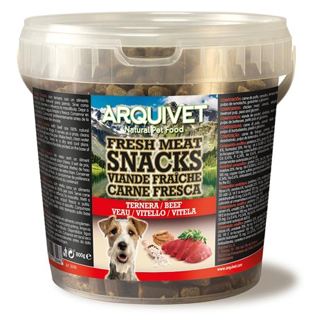 Arquivet - Snacks de Viande fraîche pour Chiens - Snacks de Viande fraîche - Snacks de Viande fraîche - 800g - pour Chiens Adult