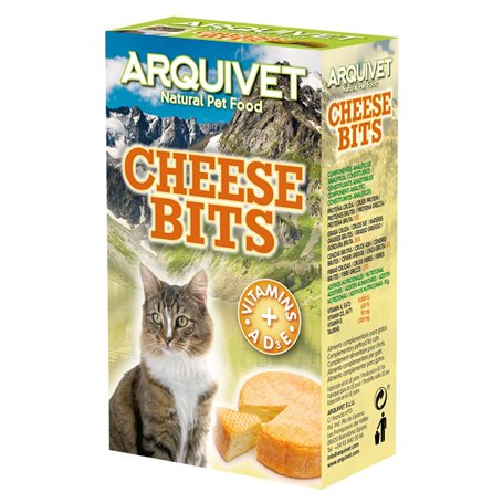 Arquivet Cheese Bits de Fromage 40 g - Snacks pour Chats - Bouchées de Fromage pour Chats - Friandises