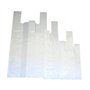 PAMPOLS Sacs en plastique résistants de type T-shirt | Taille HDPE 35X50 Blanc | Paquet de 200 unités
