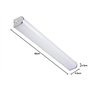 B·LED BARCELONA LED - Applique de salle de bain LED 15 W - 60 cm - 1200 lm - IP44 - Blanc chaud