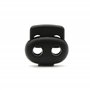 DOJA Barcelona | Arret de Cordon | Pack 25 | Stop Cordon 2 Trous | Largeur 25mm | en Plastique | Serre Cordon Oval Noir | pour C