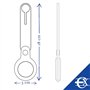 EUROXANTY Porte-Airtag | Porte-Clés pour Airtag | Accessoires pour le des Dispositifs Airtag de Localisation GPS | Cuir artifici