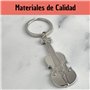 Porte-clés pour violon argenté - Porte-clés d'instrument de musique violon violet violoncelle contrebande - Accessoire pour amat