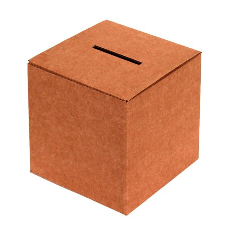 Kartox - Urne en carton pour votes ou événements | Boîte en carton pour suggestions ou boîte aux lettres | 35 x 35 x 35 cm