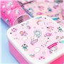 NERTHUS FIH 1326 Boîtes alimentaires empilables pour enfants, ensemble de 3 contenants pour enfants sans BPA, Licornes