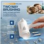 PORTENTUM Brosse Chat Anti Poils Animaux Chien, Brosse Ramasse Enlève Poils, Magique Réutilisable pour Poils, Rouleau à Poils d'