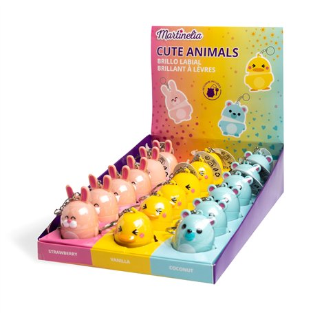 MARTINELIA - Baume à Lèvres Animaux Mignons Pour Enfant - Stick à Lèvres Aromatisé Pour Fille - Baume Hydratant - Sans Produit T