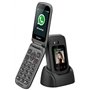 Funker E450 Max Pro 2 - Téléphone Pliable 4G pour Personnes âgées - Whatsapp - Appel vidéo - Écran Tactile - Bouton SOS - Géoloc