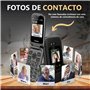 Funker E450 Max Pro 2 - Téléphone Pliable 4G pour Personnes âgées - Whatsapp - Appel vidéo - Écran Tactile - Bouton SOS - Géoloc