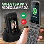 Funker E450 Max Pro 2 - Téléphone Pliable 4G pour Personnes âgées - Whatsapp - Appel vidéo - Écran Tactile - Bouton SOS - Géoloc