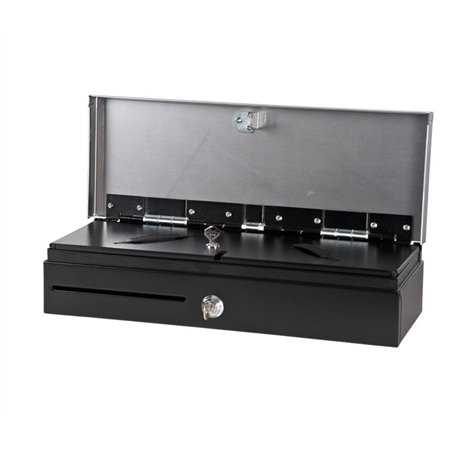 Balsat Tiroir à monnaie professionnel 46 x 17 x 10 cm Ouverture verticale Design compact Avec clé et connexion RS-232