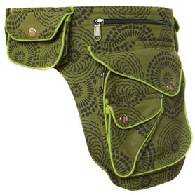 Sac banane de voyage en coton - Little Kathmandu - Vert - Taille Unique Sac banane de voyage en coton - Little Kathmandu - Vert - Taille Unique