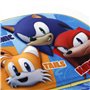 Sonic The Hedgehog - SEGA Sega-Sonic Trio-Sac à Goûter 3D, Bleu, 25,5 x 20 cm