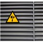 Becral - Autocollant de découpe / panneau triangle W022 homologué, ASR A1.3, DIN EN ISO 7010 polyester jaune noir (50 mm - 10 pi