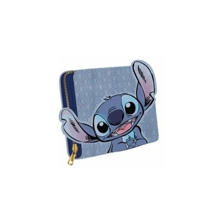 Cerdà Disney Lilo et Stitch Porte-Monnaie 12 cm - 100% Polyester - Motif Stitch - Bleu
