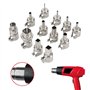 Kit de Buses Rondes pour Pistolet Thermique en Acier 12 pièces pour Station de soudage à Air Chaud 850 Station de soudage à Air