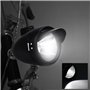 Phare de vélo en métal Vintage LED Super léger Phare de vélo avec visière Nuit équitation Phare Avant de sécurité pour vélo équi