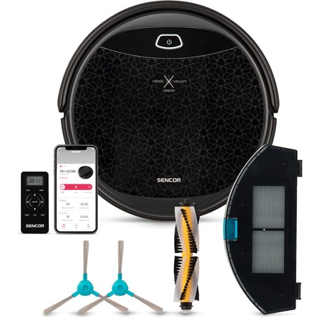 SENCOR Robot Aspirateur avec systeme Anti Impact