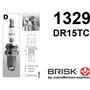 Brisk Extra DR15TC 1329 Lot de 4 bougies d'allumage