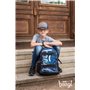 Baagl Sac à dos d'écolier pour garçons et adolescents – Sac à dos pour skateboard – Sac à dos pour enfant avec compartiment pour