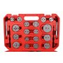 SIXTOL Kit de 50 Repousse-Pistons de Frein - Mallette en Plastique - Outil de Repousse pour Piston de Frein - Étrier de Frein -