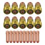 RIVERWELD Corps de Collet pour Diffuseur de Gaz Compact TIG 17GL332 10N24S 2.4mm Kit d'assortiment pour QQ300 PTA DB SR WP 17 18