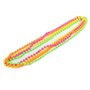Rmeet 80s Fête Accessoires,1980 Déguisements Accessoires de Neon Perle 4 Pack Plastique Bracelets 4 Pack Fluorescents Collier Pe