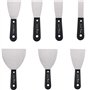 Grattoirs Et Couteaux,7pcs Flexible Grattoirs à Mastic Couteau De Remplissage Jeu de Spatules en Acier Inoxydable Couteaux à Mas