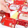 Flycppo Étiquette Cadeau Noël,24 Feuilles D'autocollants D'étiquettes de Noël, 216 Pièces D'étiquettes-Cadeaux Autocollants Etiq