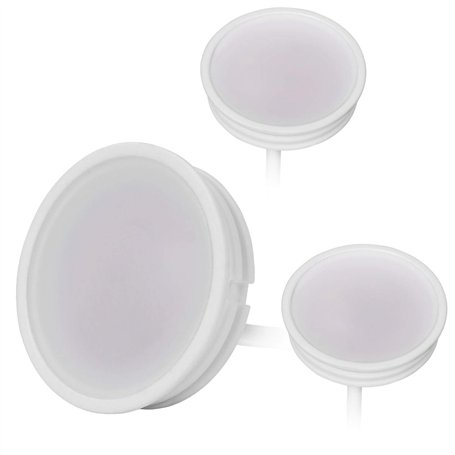 HCFEI Lot de 3 modules LED 230V 3W pour spot encastrable MR16 Blanc chaud Remplacement GU10 Ø 50 mm 120°Angle d'éclairage