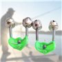 Sunbbingsp Clochette de Peche, 10 Pcs Alarme de Pêche, Cloche D'alarme de Pêche pour la Pêche en Mer Cannes à Pêche en Plein Air