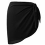 Noir Wrap de Plage de Femmes Sarong Couverture de Bikini Jupes Wrap pour Maillot de Bain en Mousseline
