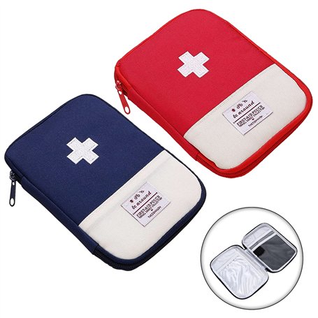 Ruikdly Trousse de Premier Secours 2 Pièces Trousse Secours Vide Trousse de Premiers Soins First Aid Kit pour Situations d'urgen