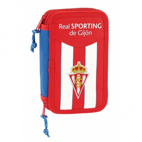 Pochette crayons Double Real Sporting de Gijón Blanc Rouge (28 pcs) 24,99 €