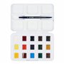 Van Gogh Estuche de acuarelas básicas Con 12 acuarelas en medias pastillas + 3 Colores Gratis (20808632)