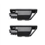 AUTO-STYLE Feux de plaque d'immatriculation LED compatible avec Citroën/Peugeot divers - Version 2, Noir