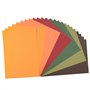 Florence Papier Cartonné Autocollant Couleurs Assorties - A4 - Automne - 24 feuilles - 216 g/m² - Lisse - Papier Auto-Adhésif po