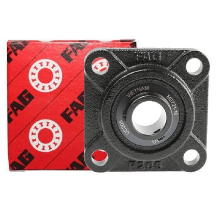 GOPART Support à bride UCF 205 Ø 25 mm avec roulement auto-alignant et graisseur