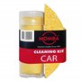 Momba® Kit de Nettoyage 2 pièces pour Voiture - Comprend Une éponge en Cellulose de Luxe et Une Peau de Chamois en Microfibre po