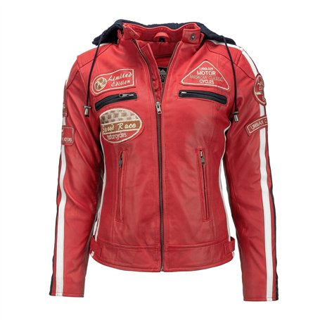 Urban Leather 58 Veste de Moto avec Protections