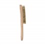Brosse main Manche Bois fil Laiton 290x45 Nettoyage