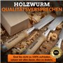 HOLZWURM Jeu de ciseaux a bois professionnels, jeu de 6 Ciseau à bois avec pierre à aiguiser, instructions (EN) d'affûtage et co