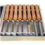 HOLZWURM Outils de Tournage du bois, dans une coffret en bois, ciseaux pour tour a bois