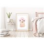 Artpin® Lot de 6 affiches murales élégantes pour salon, SANS CADRE! format A4 pour chambre - motif Coco Rose W2
