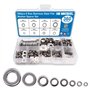 MMOBIEL Lot de 360 entretoises de rondelles plates en acier inoxydable Taille 8 Assortiment de vis Boulons de fixation Outils de