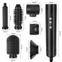 Saaf Brosse à cheveux 7 en 1 - 8 pièces Airstyler Set - Sèche-cheveux, brosse à friser, brosse à lisser - Multistyler Hairwrap -
