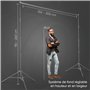 PIXETOOL Kit Studio Photo et Éclairage - Softbox - Écran de Projection - Fond Vert (3 x 3 m) avec Support (3 x 2,6 m) - Toile de