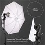 PIXETOOL Kit Studio Photo et Éclairage - Softbox - Écran de Projection - Fond Vert (3 x 3 m) avec Support (3 x 2,6 m) - Toile de