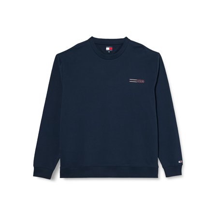 Tommy Jeans TJM REG Entry Graphic Crew EXT DM0DM20849 Sweat-Shirt à Enfiler