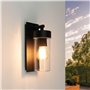 Ledvion Applique Murale Moderne d'Extérieur - Noir - IP44 - Raccord E27